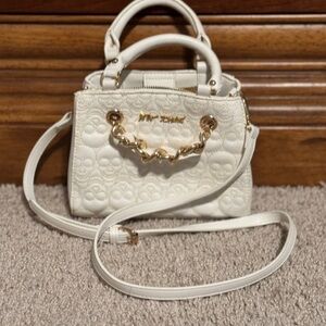 Betsey Johnson Skull Quilted Satchel